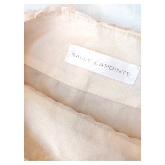 LaPointe Midi Skirt - Plush Matte Sequin w/Cloqué Organza - Small - Picture 3 of 7